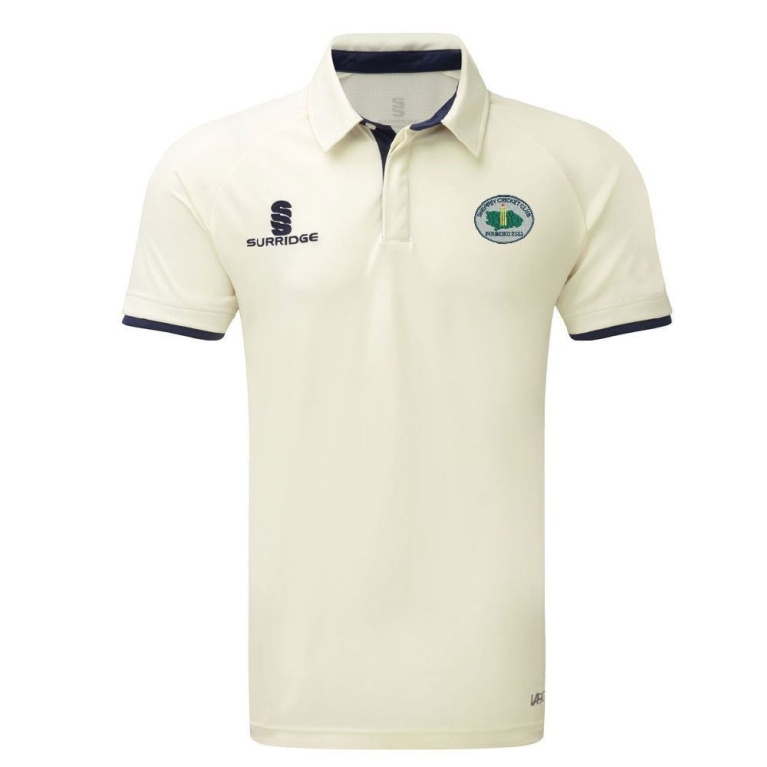 Sheppey CC - Junior Ergo Short Sleeve Navy Trim Shirt