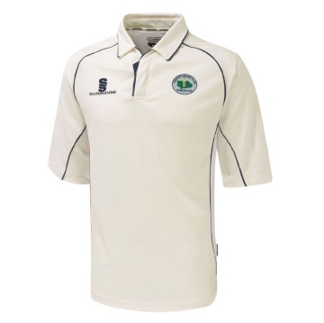 Sheppey CC - Junior Premier 3/4 Sleeve Navy Trim Shirt