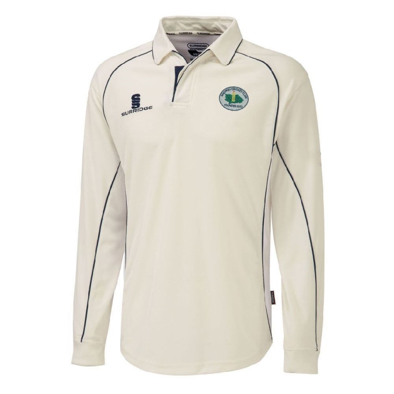 Sheppey CC - Junior Premier Long Sleeve Navy Trim Shirt